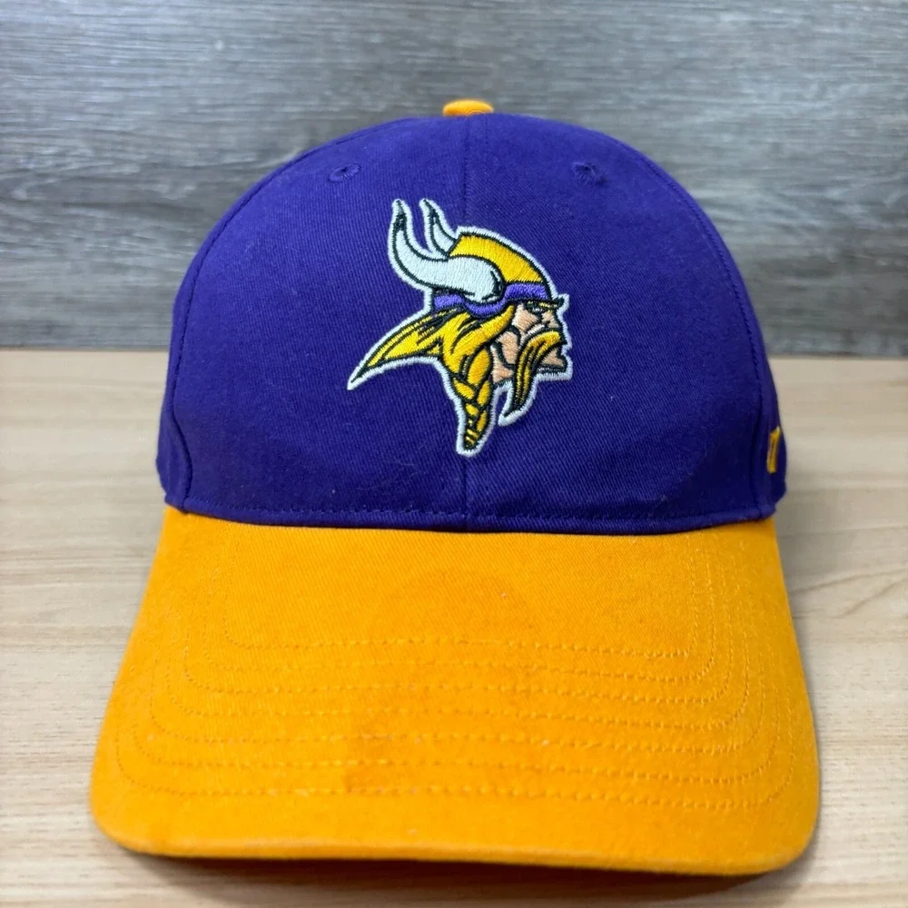 Minnesota Vikings‎ Hat Cap Strap Back Youth Boys Purple NFL Football '47